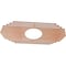 Ekena Millwork Chrysler Wood Fretwork Pierced Ceiling Medallion, Cherry, 40"W x 20"H x 10 1/2"ID x 3/8"T CMWP40X20X0375CSCH - alternate 3
